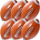 Jumbo Inflatable Football for Kids - (Pack of 12) 16-Inch Blow Up Footballs Party Supplies for Indoor, Outdoor Beach Balls, Summer Pool Toys, Sports Games, Themed Decorations, Gifts and Party Favors
