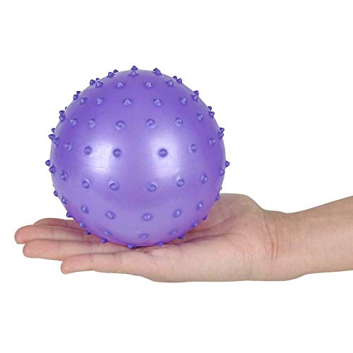 Bedwina Sensory Balls and Spiky Massage Stress Balls with Pump, Bouncy Party Favors, Stocking Stuffers for Kids, Toddlers