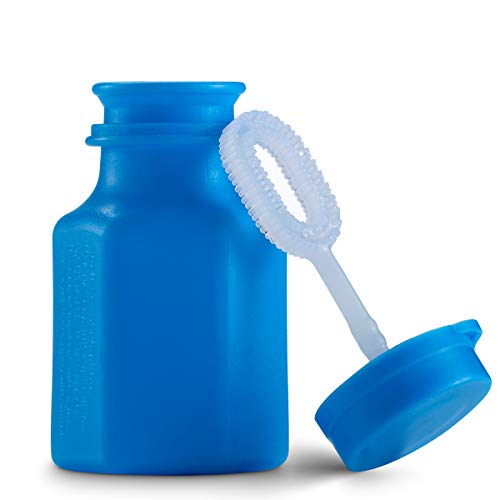 Mini Neon Party Bubbles for Kids - Bulk Wands and Bottles for Blowing Bubbles, Birthday Party Favors, Toy Gift, Outdoor Toys, Carnival Prizes, and Goody Bag Stuffers