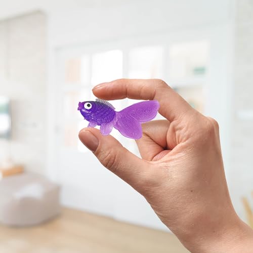 Bedwina Plastic Vinyl Goldfish, 2 Inches Long Gold Fish Toys in Assorted Colors for Party Favors, Carnival Kids Prizes, Decorations, Crafts, Games and Birthday Party Supplies, Stocking Stuffers