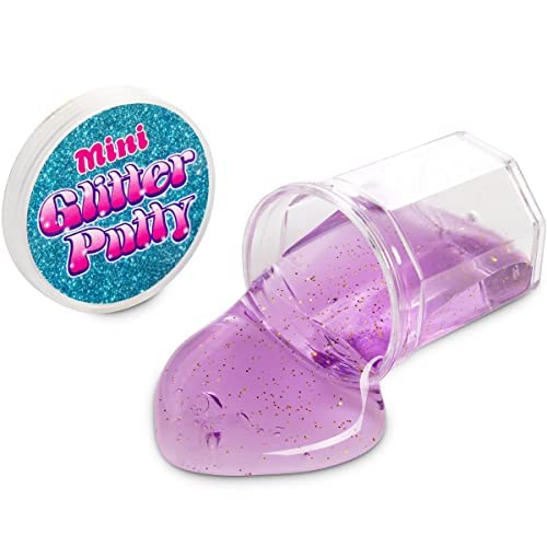 Mini Glitter Putty - (Bulk Pack of 768) Mini Slime for Kids Party Favors in Assorted Neon Rainbow Colors for Birthday Party Favor, Fidget Toys, and Prizes