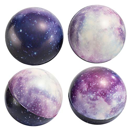 Galaxy Stress Balls for Kids - Bulk Pack - Squeeze Anxiety Fidget Sensory Balls for Children with Outer Space Theme, Toys for Party Favors and Birthday Party Supplies