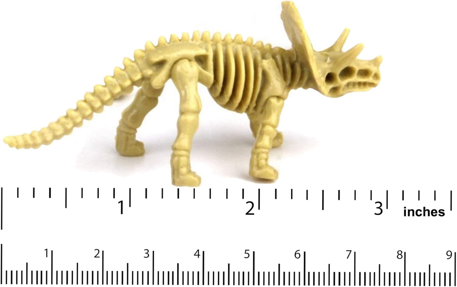 Bedwina Dinosaur Fossil Skeleton - (Bulk Pack of 120) 3.7 Inch Assorted Plastic Dino Figure Bones for Kids Science Dig Kit, Digging Sandbox Bins Play Toys, Party Favors, Birthday Decorations