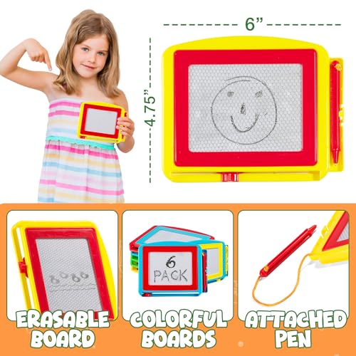 Magnetic Drawing Board for Kids - Erasable Doodle Sketch Tablet and Travel Writing Pad for Kids Boys and Girls, Birthday Party Favors, Game Prizes and Classrooms