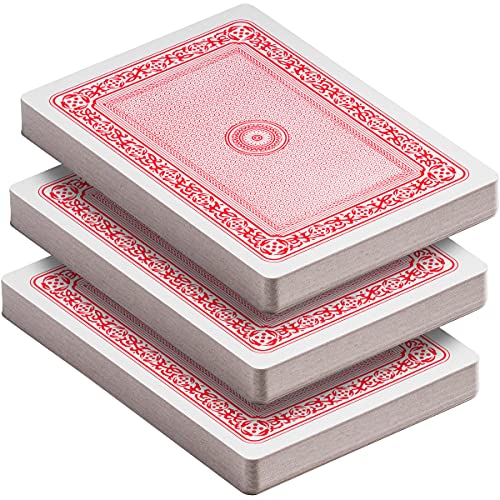 Jumbo Large Playing Cards - Big 5 x 7 Inch Giant Deck of Huge Poker Playing Cards for Casino Theme Party Decorations Game Night and Magic Supplies