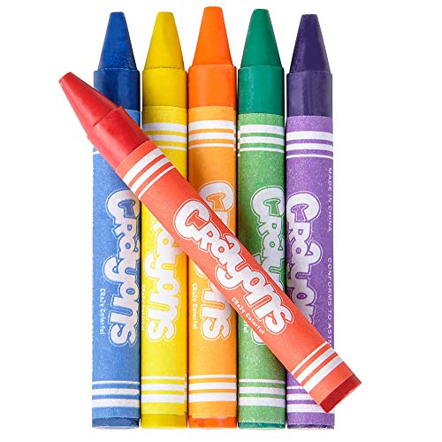 Bedwina Bulk Crayons - Packs of 6 Colors - Crayons Bulk School Supplies For Kids & Toddler, Teachers & Classroom, Nontoxic Travel Crayons Party Favors, Restaurants, Goody Bags Stocking Stuffers