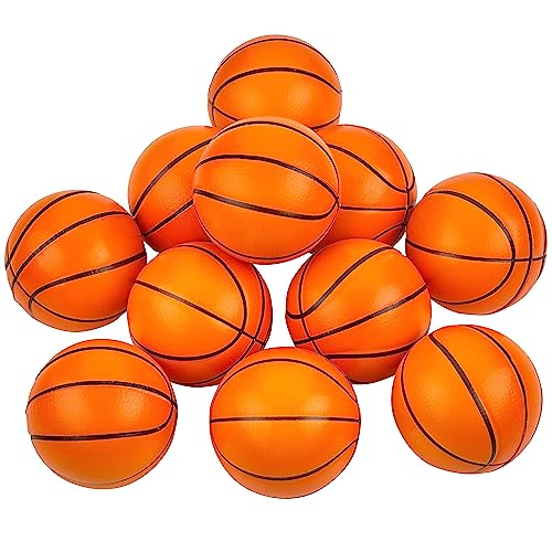 Mini Basketball Stress Balls - 2.5 Inch Small Foam Basketballs for Kids, Sports Theme Party Favor Toys Birthday Party Game, Stress Relief Squeeze Balls, Stocking Stuffers