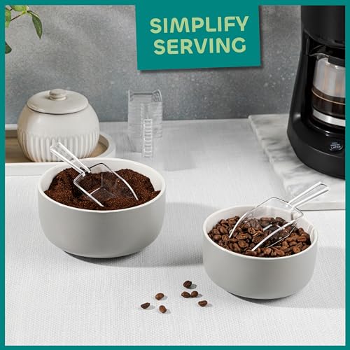 Mini Clear Acrylic Plastic Scoops for Candy - Ice Cream Bar, Jars, Containers, Coffee, Flour, Dessert Toppings, Buffets, Kitchen, Weddings, Parties & Concessions, Candy Buffet, 5.5" Candy Scoops