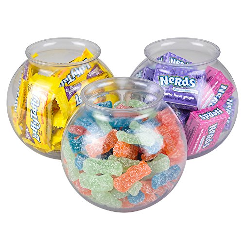 JoyServe 16 Oz Plastic Ivy Drink Bowls - 4 Inch, Unbreakable BPA-Free Heavy Duty Plastic Vases for Candy, Drinks, Carnival Games, Prizes, Centerpieces and Party Decoration Supplies