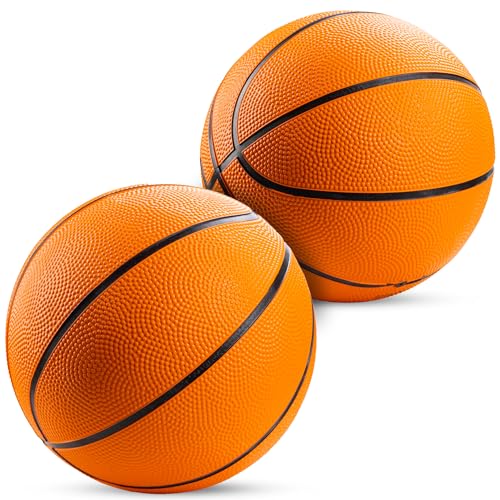 Bedwina Mini Basketball - 7 Inch, Size 3 - Mini Hoop Outdoor & Indoor Set, Perfect for Pool Parties & Kids Arcade Games