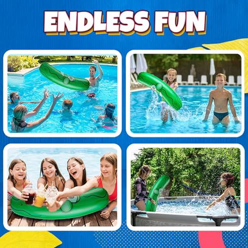 Giant Inflatable Pickle - 36-Inch-Tall Funny Pickle Gifts, Durable and Fun Pickle Party Favors, Food Decor, Novelty Gag Prank, Joke Birthday Gifts or Beach and Pool Float Inflatable Toys