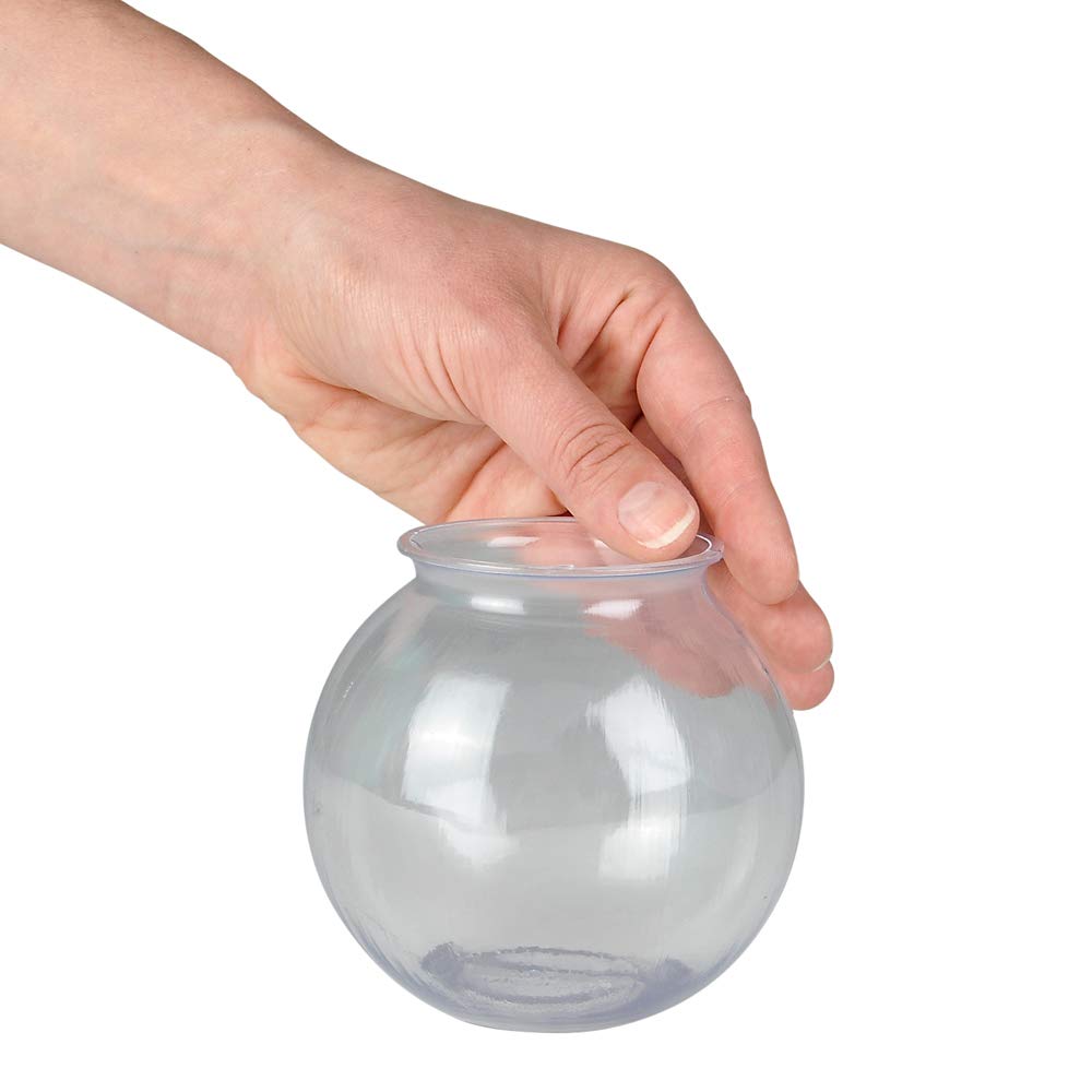 JoyServe 16 Oz Plastic Ivy Drink Bowls - 4 Inch, Unbreakable BPA-Free Heavy Duty Plastic Vases for Candy, Drinks, Carnival Games, Prizes, Centerpieces and Party Decoration Supplies