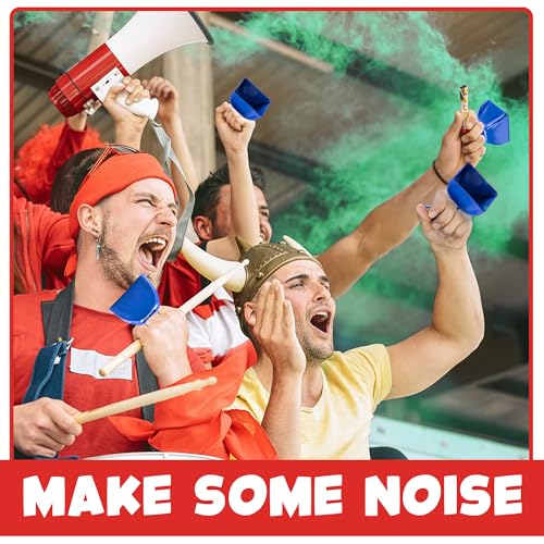 Metal Cowbells - 3 Inch Cow Bells Noise Makers, Loud Call Bell with Handles for Sporting Events, Cheering, Team Spirit, Noisemakers, Weddings, (Pack of 12)