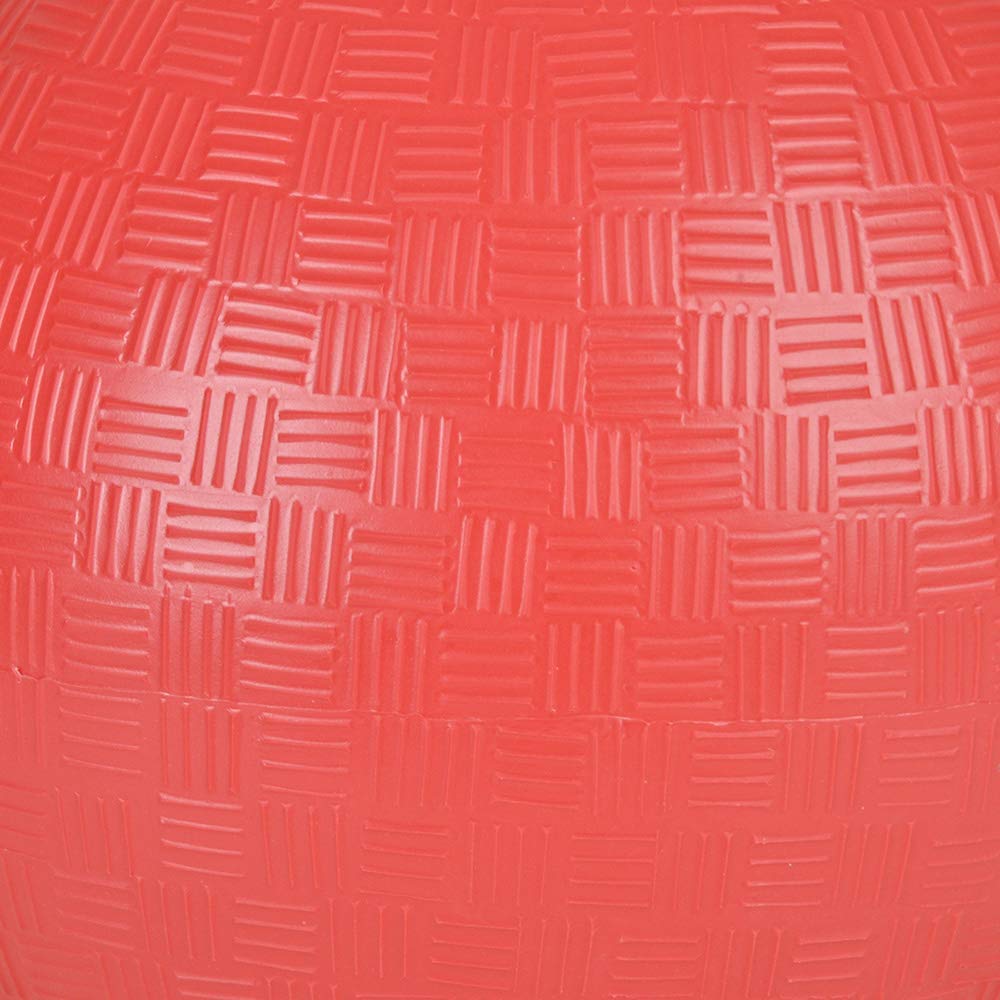 Bedwina Playground Balls Bulk - 8.5 Inch (Pack of 4) Red Rubber Bouncy Inflatable Balls, w/ Air Pump, for Kids & Adults, Indoor & Outdoor Games, Kickballs, Dodgeball, Four Square, Dodge Ball, Handball