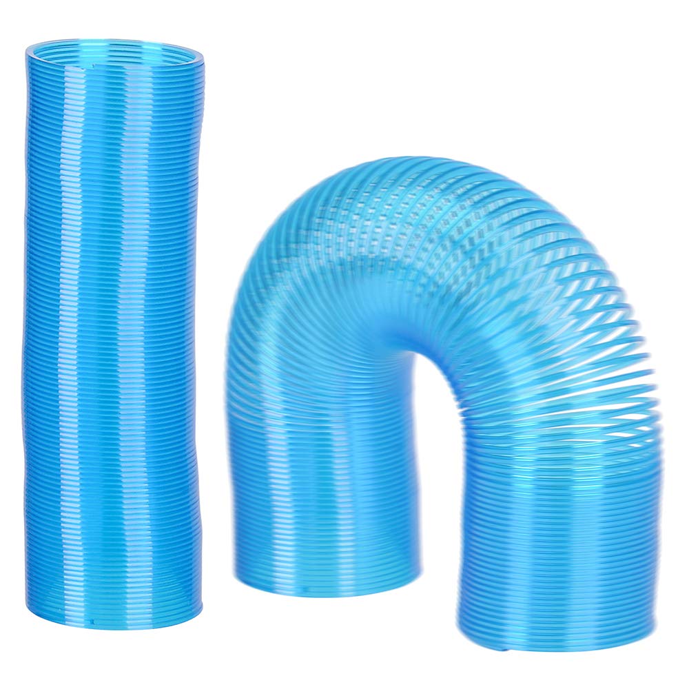 Extra Long Plastic Coil Springs - (Pack of 12) 1.4" Super Long Magic Coil Spring Toy - Stretches to 15-Feet - Bulk Toys for Kids, Birthday Party Favors, Game Prizes, Fidget Toy for Boys and Girls