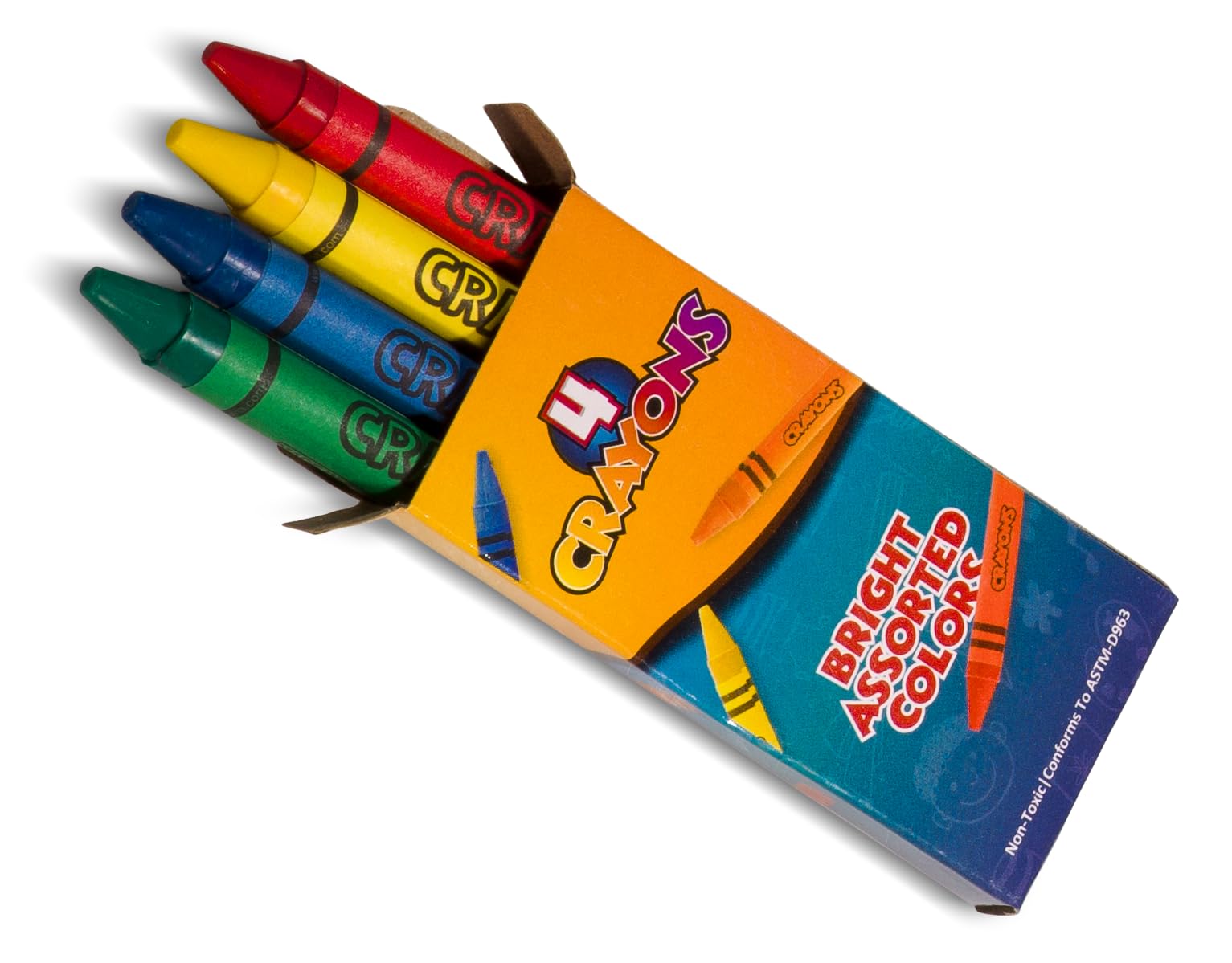 Bedwina Bulk Crayons - 96 Crayons! 24 Pack - 4 - Per Pack, Premium Colors for Kids and Toddlers, Non-Toxic, for Party Favors, Restaurants, Goody Bags, Stocking Stuffers