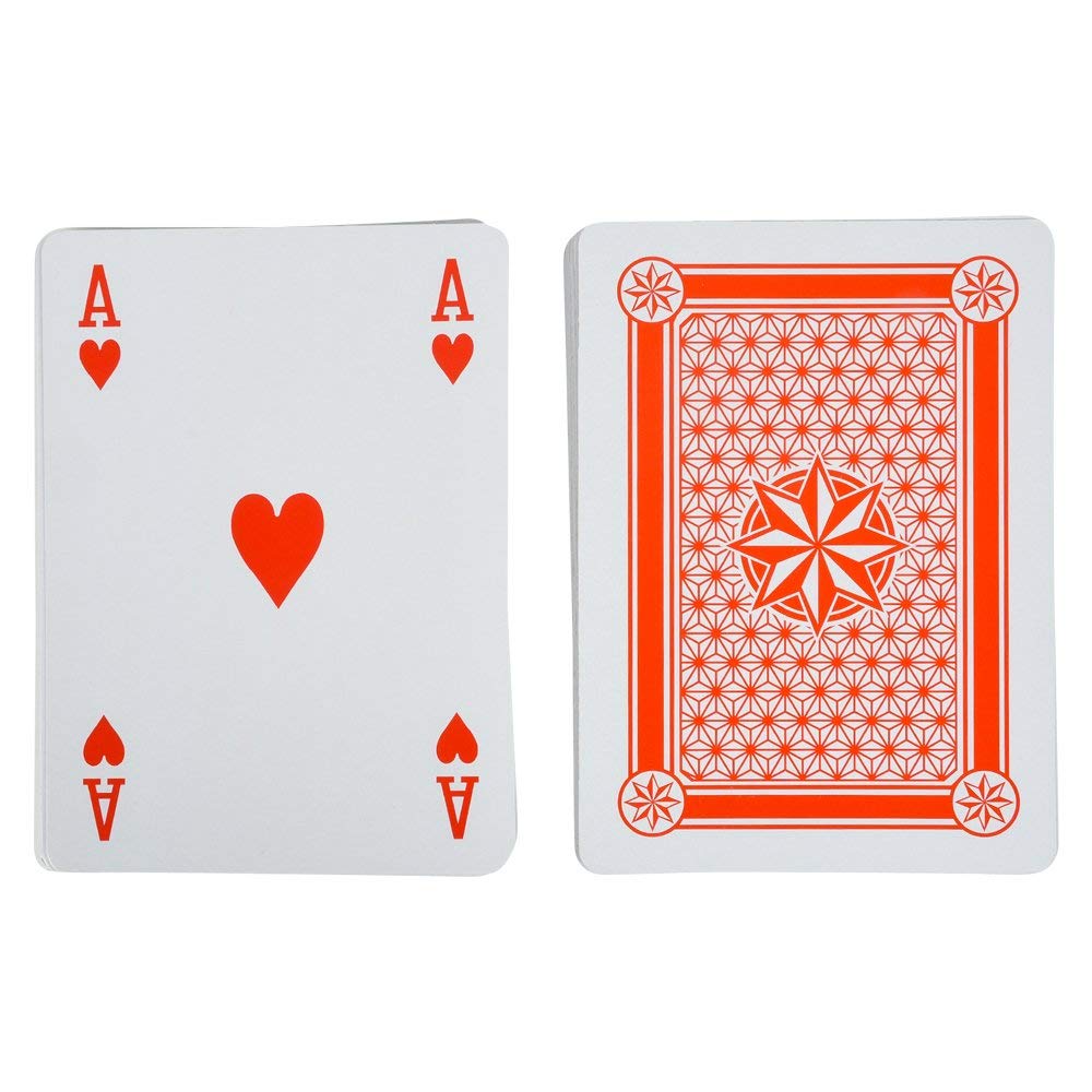 Jumbo Large Playing Cards - Big 5 x 7 Inch Giant Deck of Huge Poker Playing Cards for Casino Theme Party Decorations Game Night and Magic Supplies