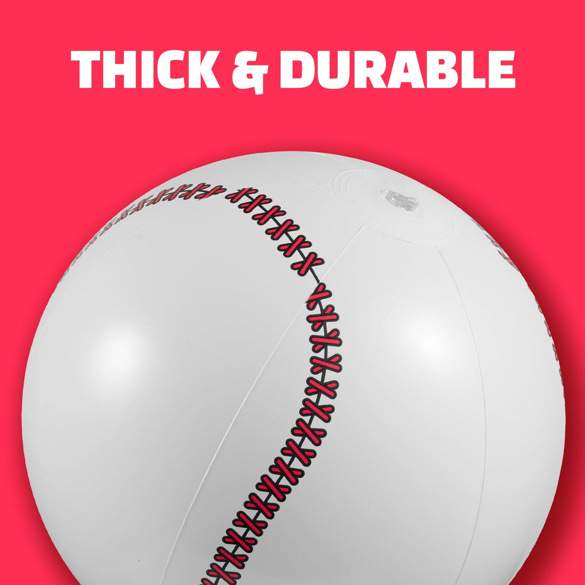Bedwina Inflatable Baseball (Pack of 12) 16-inch, Baseball Beach Balls ...