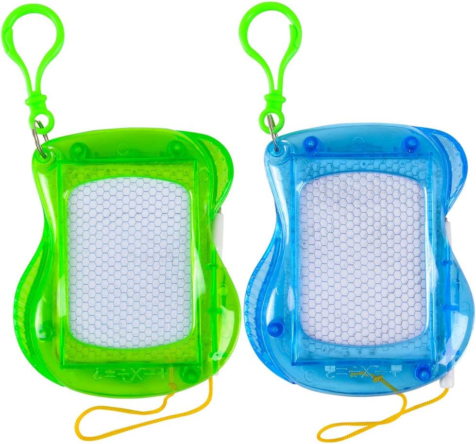 Mini Magnetic Drawing Board for Kids - Backpack Keychain Clip Drawing Boards, Erasable Doodle Sketch and Writing Pad for Boys and Girls, Birthday Party Favor and Goodie Bag Filler