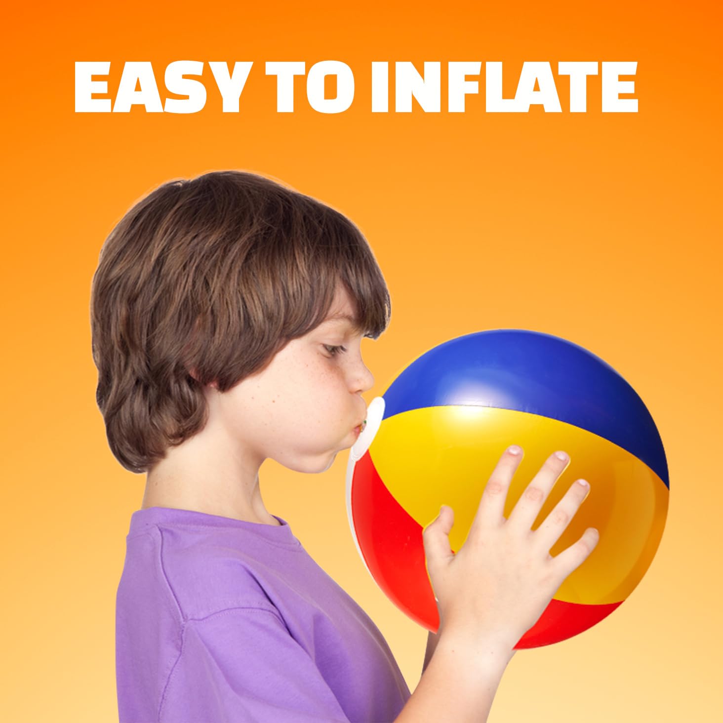 Bedwina Beach Balls in Bulk - (Pack of 12) 16 Inch Inflatable Basketball, Baseball or Rainbow Beach Ball Toys for Kids, Dozen Beach Balls for Games, Pool Toys, Decorations, Party Favors