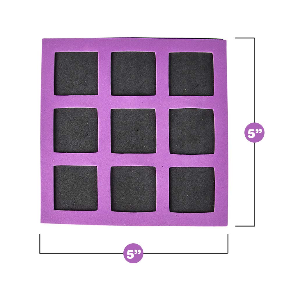Tic Tac Toe Boards - 5"x5" Foam Tic-Tac-Toe Mini Board Game Toys for Kids, Birthday Party Favors, Goody Bag Stuffers, Classroom Prizes & Occupational Therapy