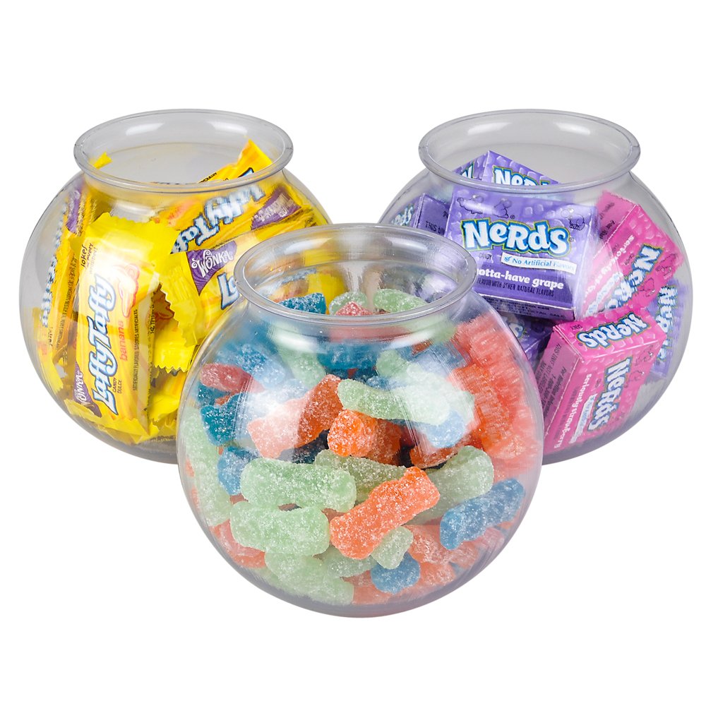 JoyServe 16 Oz Plastic Ivy Drink Bowls - 4 Inch, Unbreakable BPA-Free Heavy Duty Plastic Vases for Candy, Drinks, Carnival Games, Prizes, Centerpieces and Party Decoration Supplies