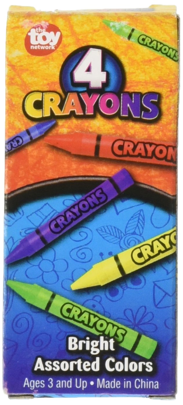 Rhode Island Novelty 4 PC CRAYON SET