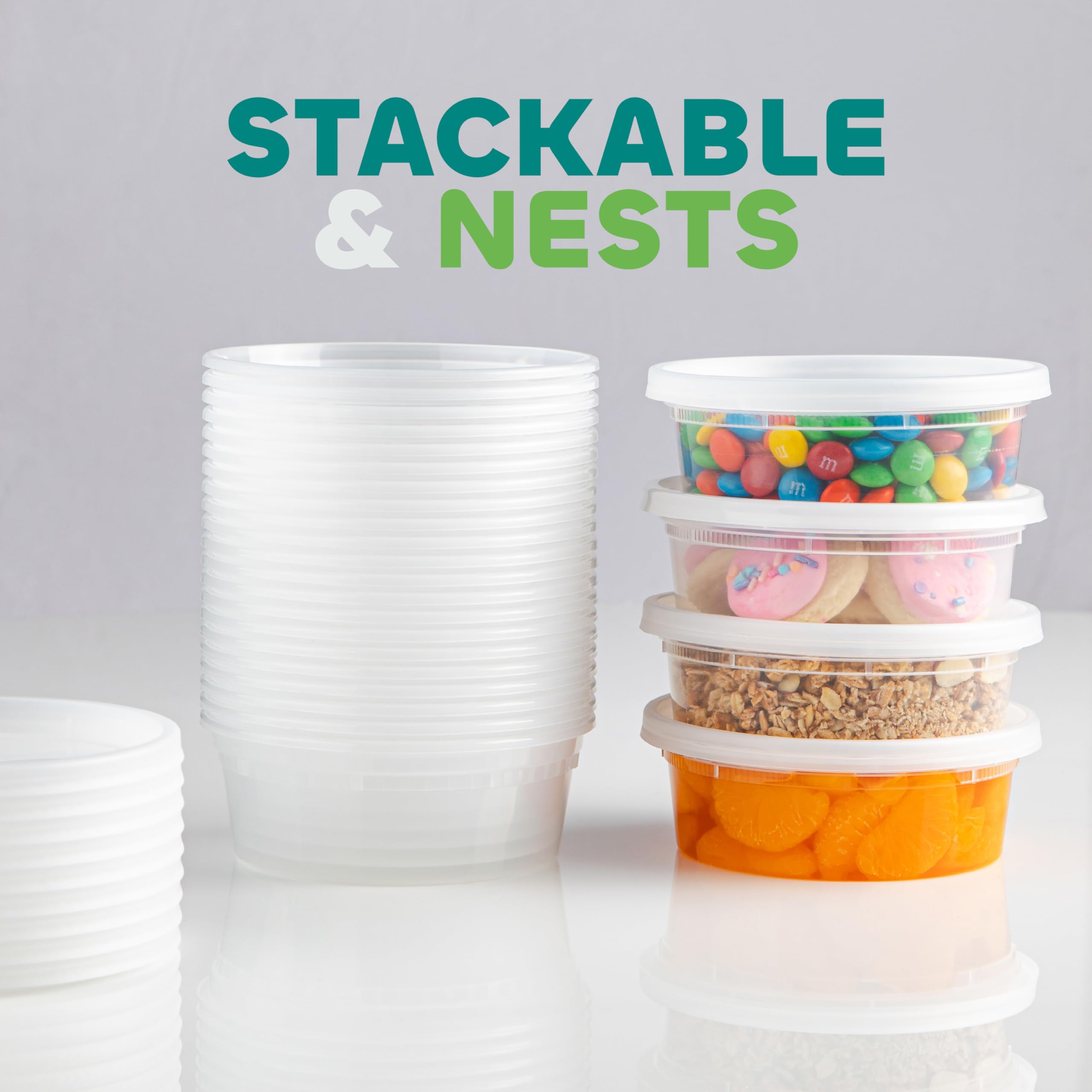 JoyServe 16 Oz Plastic Ivy Drink Bowls - 4 Inch, Unbreakable BPA-Free Heavy Duty Plastic Vases for Candy, Drinks, Carnival Games, Prizes, Centerpieces and Party Decoration Supplies