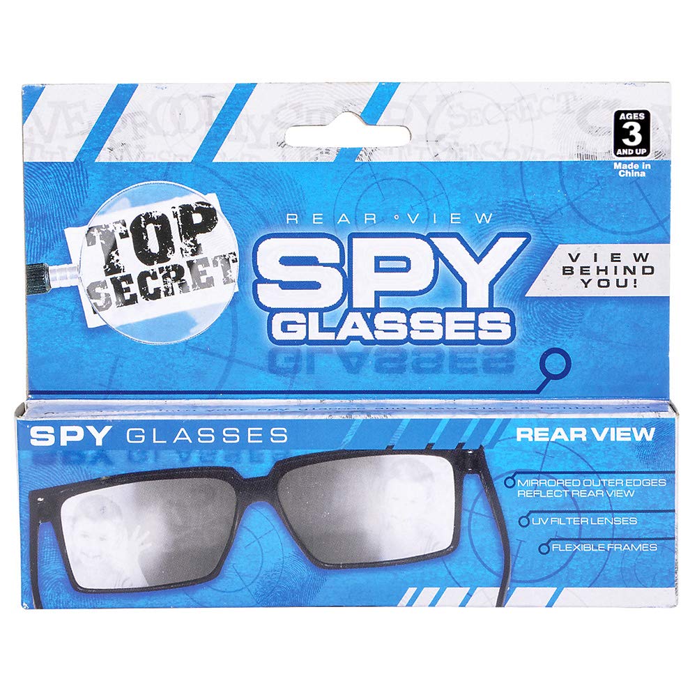 Spy Glasses for Kids in Bulk - (Pack of 3) Spy Sunglasses w/Rear View to See Behind You, for Fun Party Favors, Spy Gear Detective Gadgets Gift for Boys & Girls