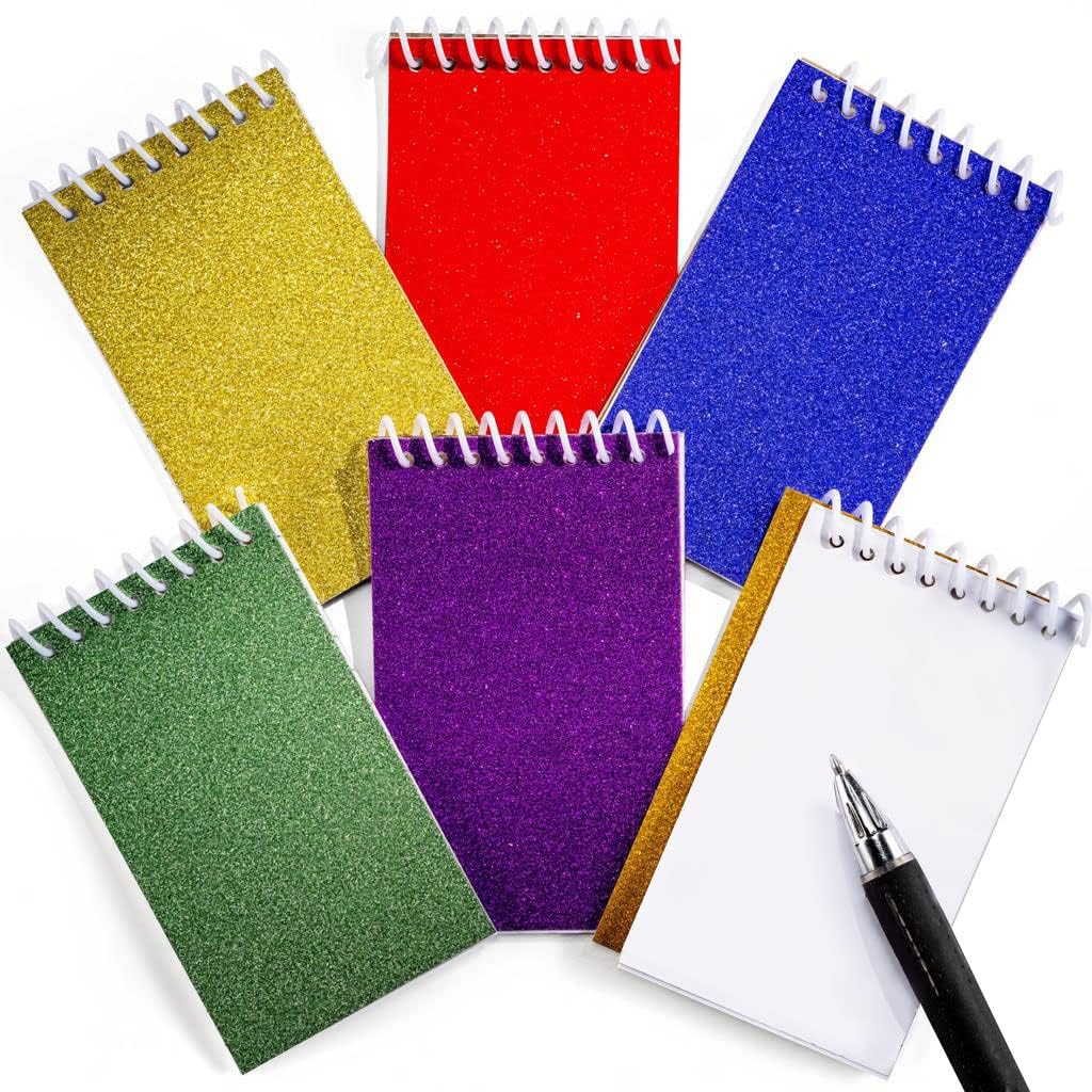 Mini Prism Spiral Notepads - (Bulk Pack of 24) Small Pocket Mini Notebooks for Kids, 2.5 Inch x 3.6 Inch - 20 Sheets Per Book, Top Bound Spiral Memo Note Pads for Party Favor Gifts and Goodie Bags