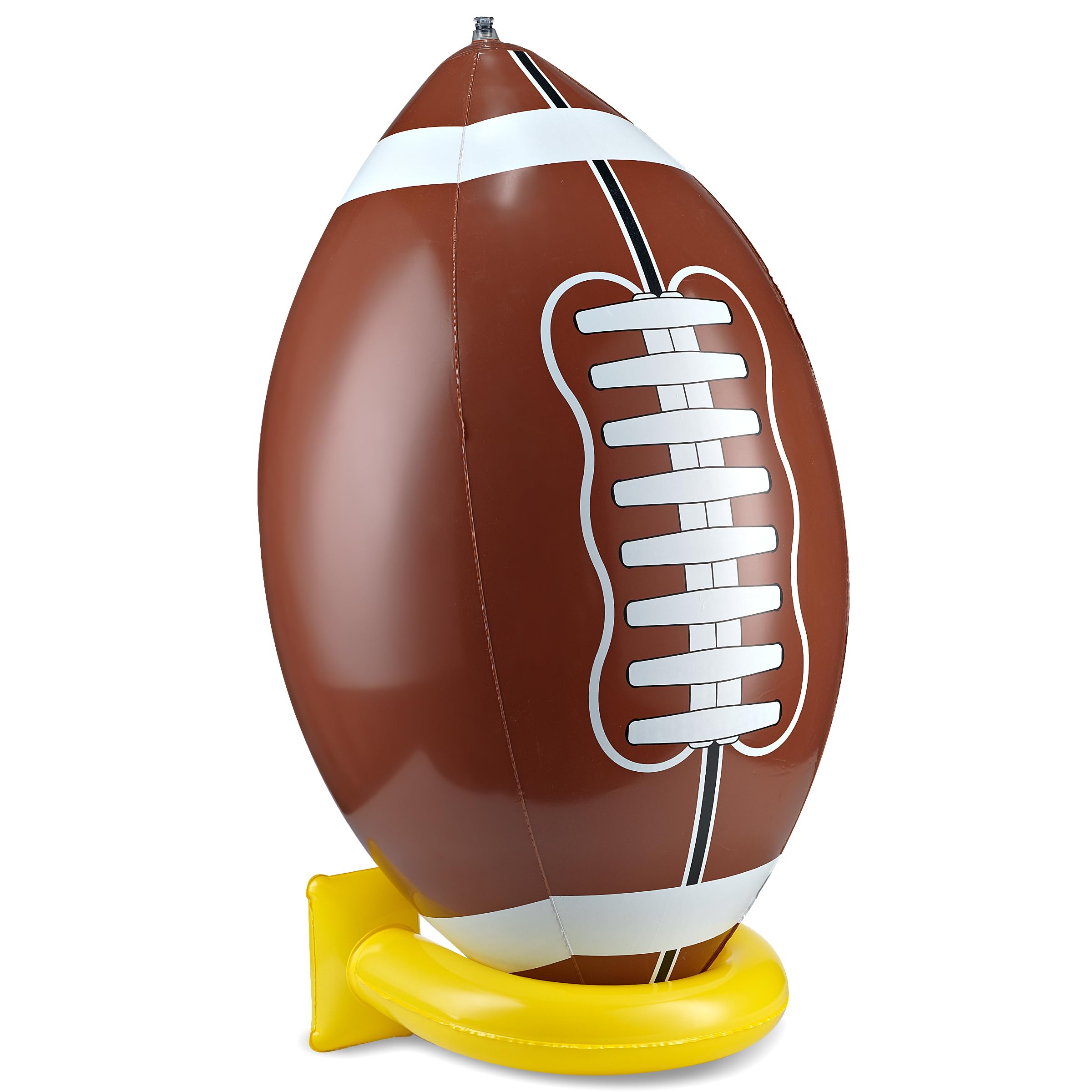 36" Jumbo Inflatable Football with Tee - Big Giant Size Blow Up Toy for Kids Outdoor Games, Sports Party Supplies, Themed Decorations, Gameday Tailgate Fun & Birthday Activities for Kids and Adults