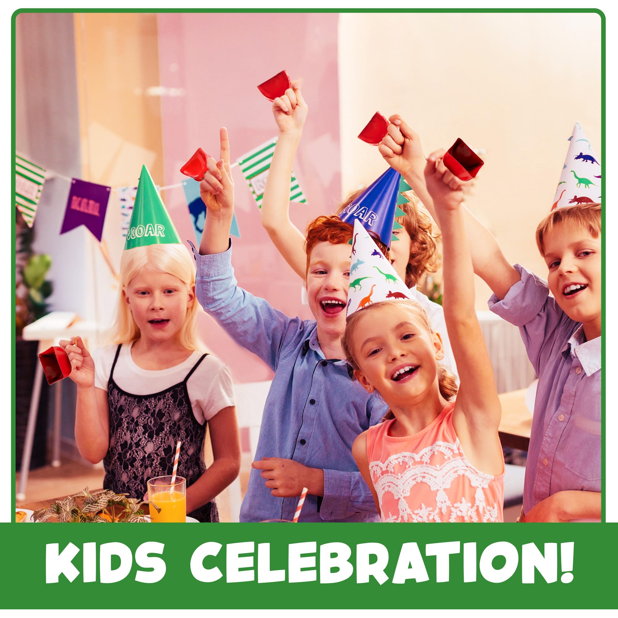 Metal Cowbells - 3 Inch Cow Bells Noise Makers, Loud Call Bell with Handles for Sporting Events, Cheering, Team Spirit, Noisemakers, Weddings, (Pack of 12)