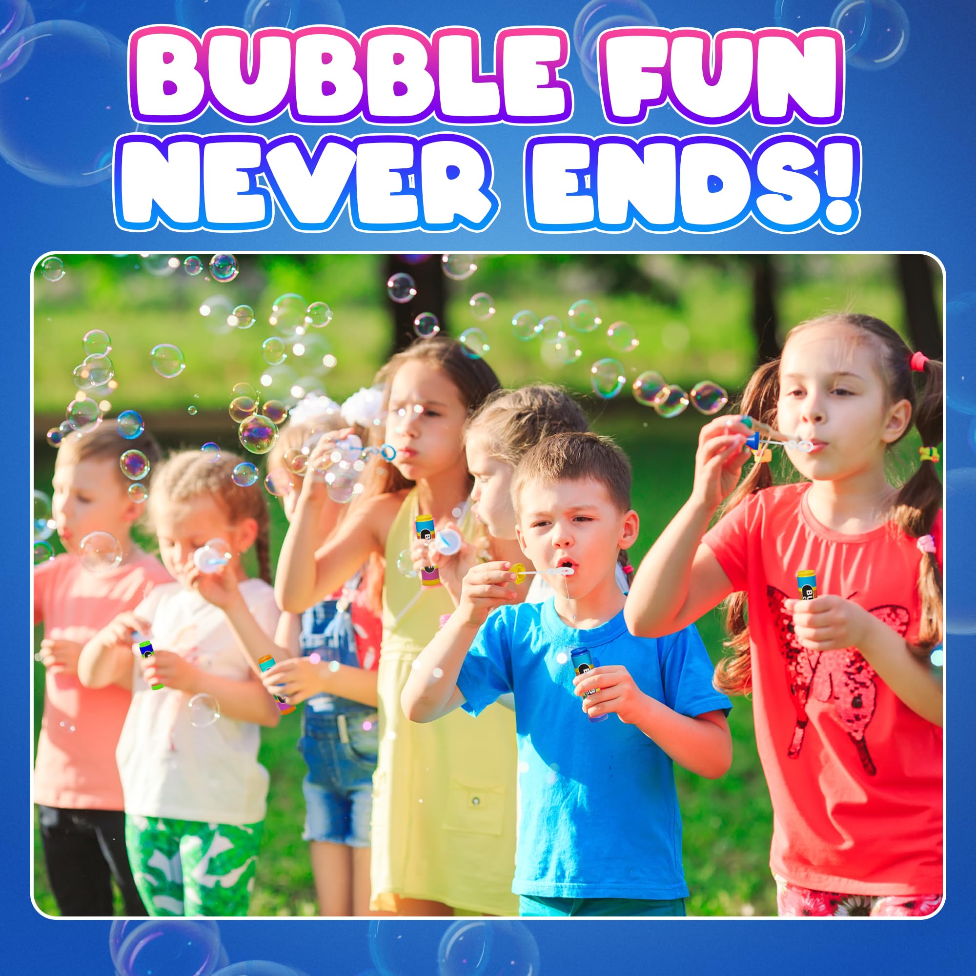 Mini Crayon Bubbles for Kids - (Pack of 24) Bulk 1 Fl Oz Bottles w/Wands - Crayon Shape Bubbles in Bright Colors - Non-Toxic Party Favor Toys, Goodie Bags for Spring & Summer