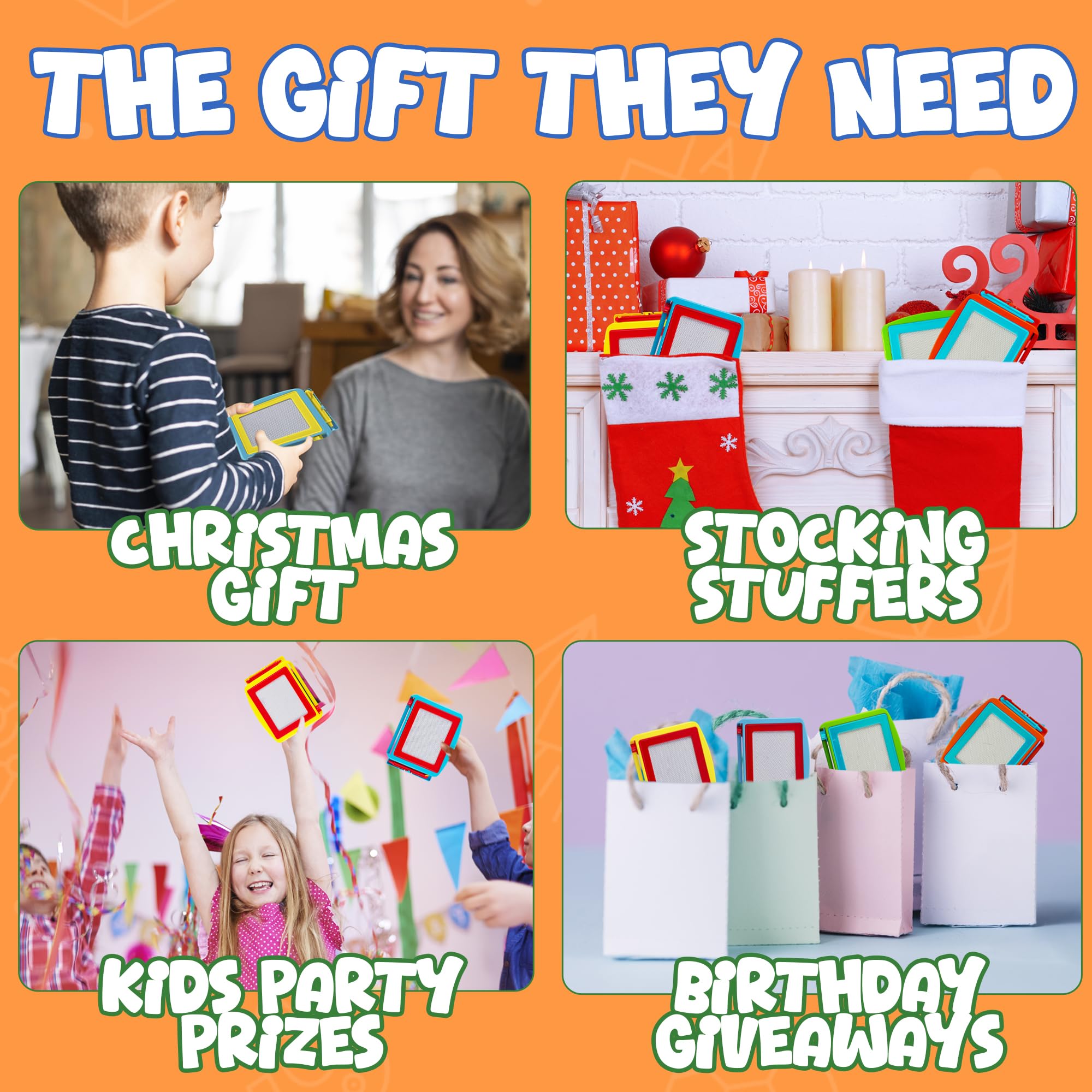 Magnetic Drawing Board for Kids - Erasable Doodle Sketch Tablet and Travel Writing Pad for Kids Boys and Girls, Birthday Party Favors, Game Prizes and Classrooms