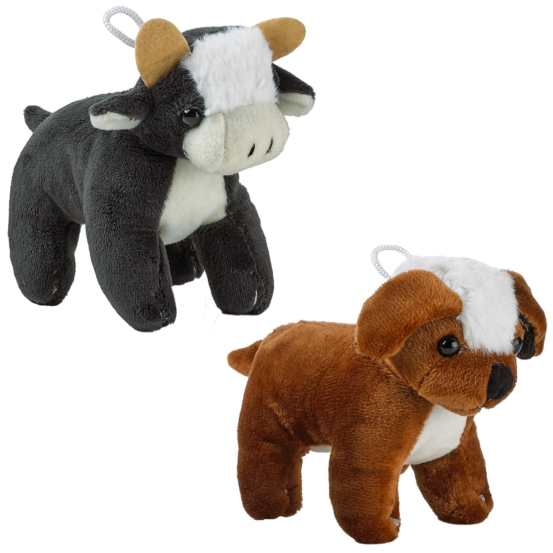 Bedwina Plush Puppy Dogs - 6 Inches Tall Stuffed Animals Bulk Assorted Puppies and Cute Stuffed Plushed Dog Puppies Assortment, Stocking Stuffers
