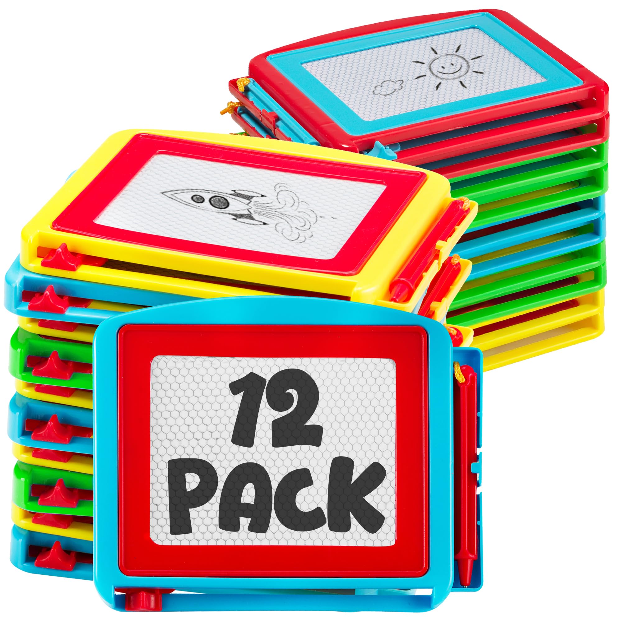 Magnetic Drawing Boards for Kids (36-Pack) Erasable Sketch Tablets