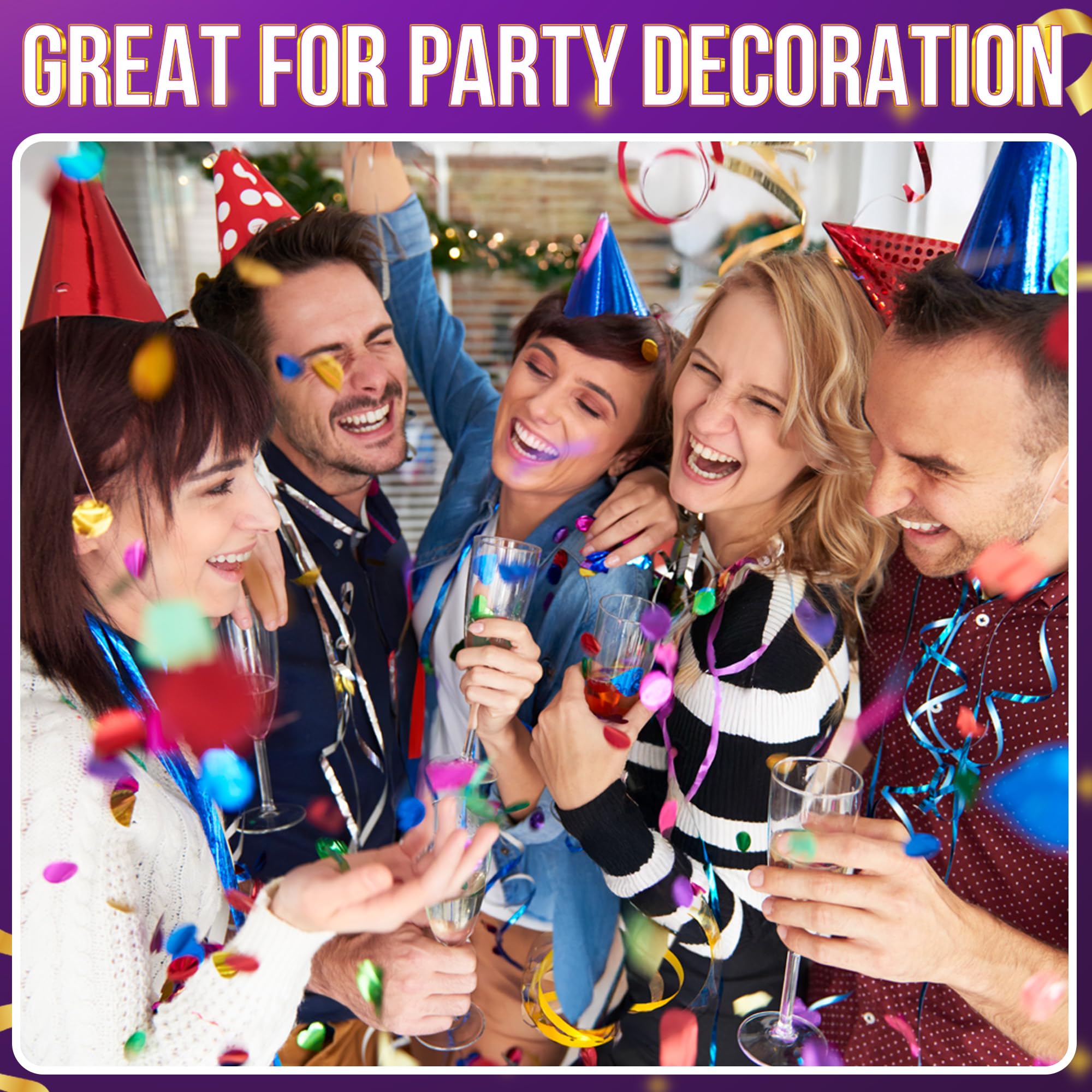 12-Rolls Curling Ribbon for Gift Wrapping - 3/16in x 125 Feet Per Roll - Curling Balloon String Ribbon Set for Presents, Bows, DIY Arts & Crafts, Wedding, Happy Birthday Decorations, Assorted Colors