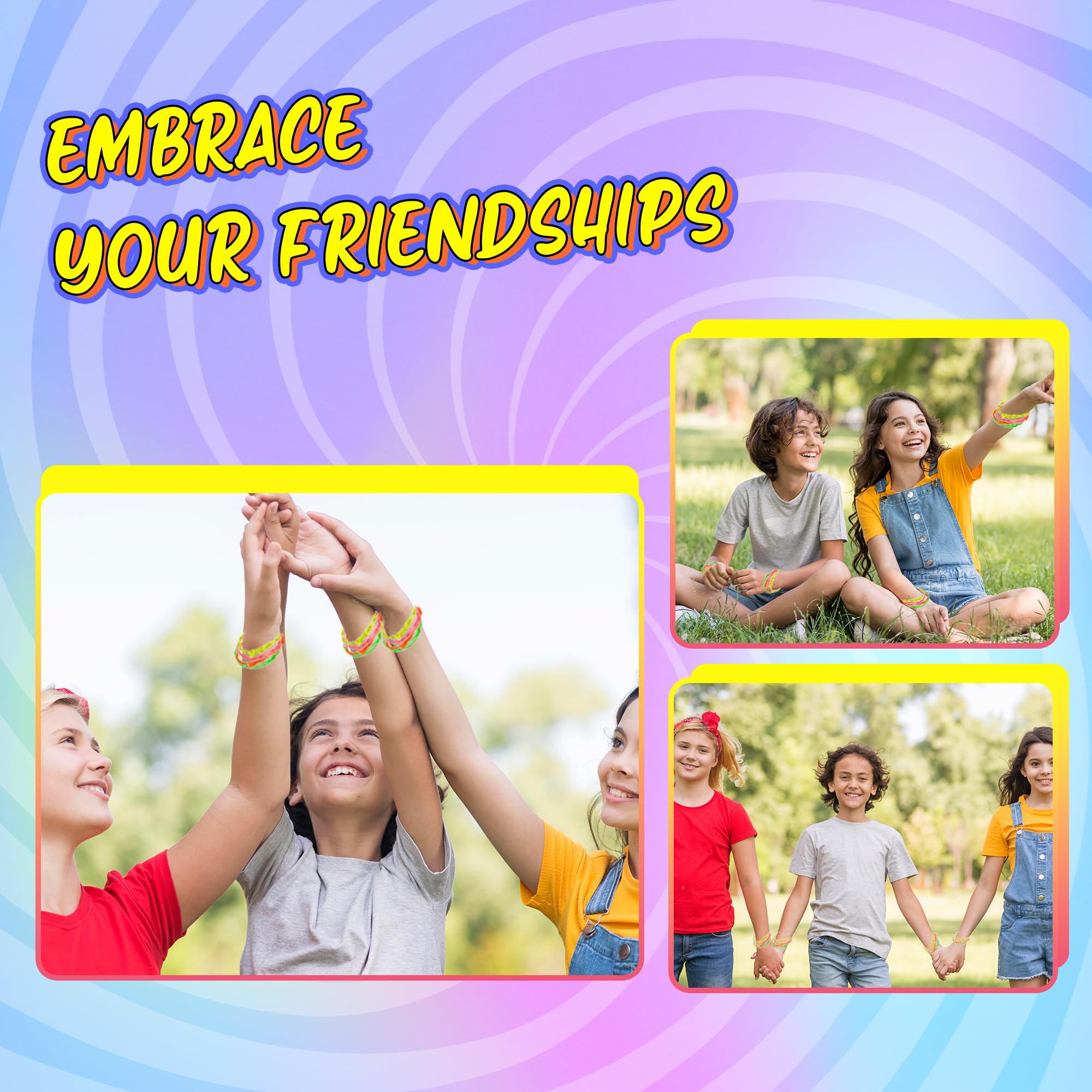 Bedwina 36-Pcs Friendship Bracelets For Kids - Neon Adjustable Woven Rope Friendship Bracelets Bulk for Girls and Boys - Classroom Prizes for Kids Birthday Party Favors & Goodie Bag Stuffers