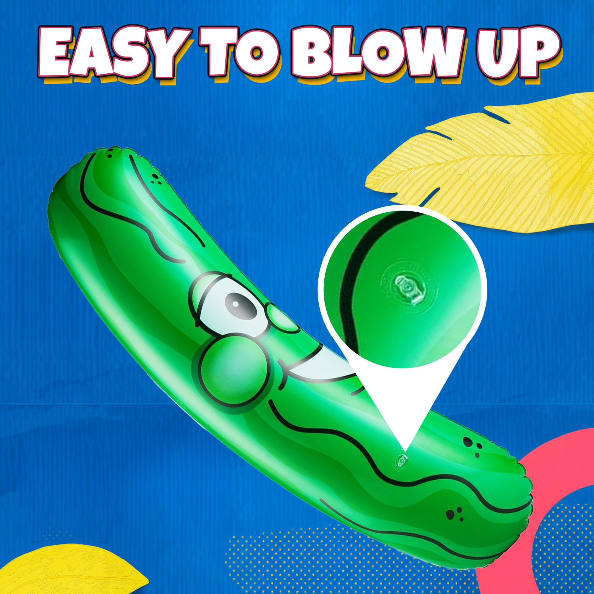 Giant Inflatable Pickle - 36-Inch-Tall Funny Pickle Gifts, Durable and Fun Pickle Party Favors, Food Decor, Novelty Gag Prank, Joke Birthday Gifts or Beach and Pool Float Inflatable Toys