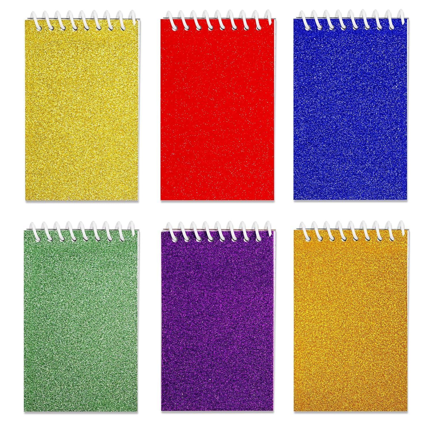 Mini Prism Spiral Notepads - (Bulk Pack of 24) Small Pocket Mini Notebooks for Kids, 2.5 Inch x 3.6 Inch - 20 Sheets Per Book, Top Bound Spiral Memo Note Pads for Party Favor Gifts and Goodie Bags