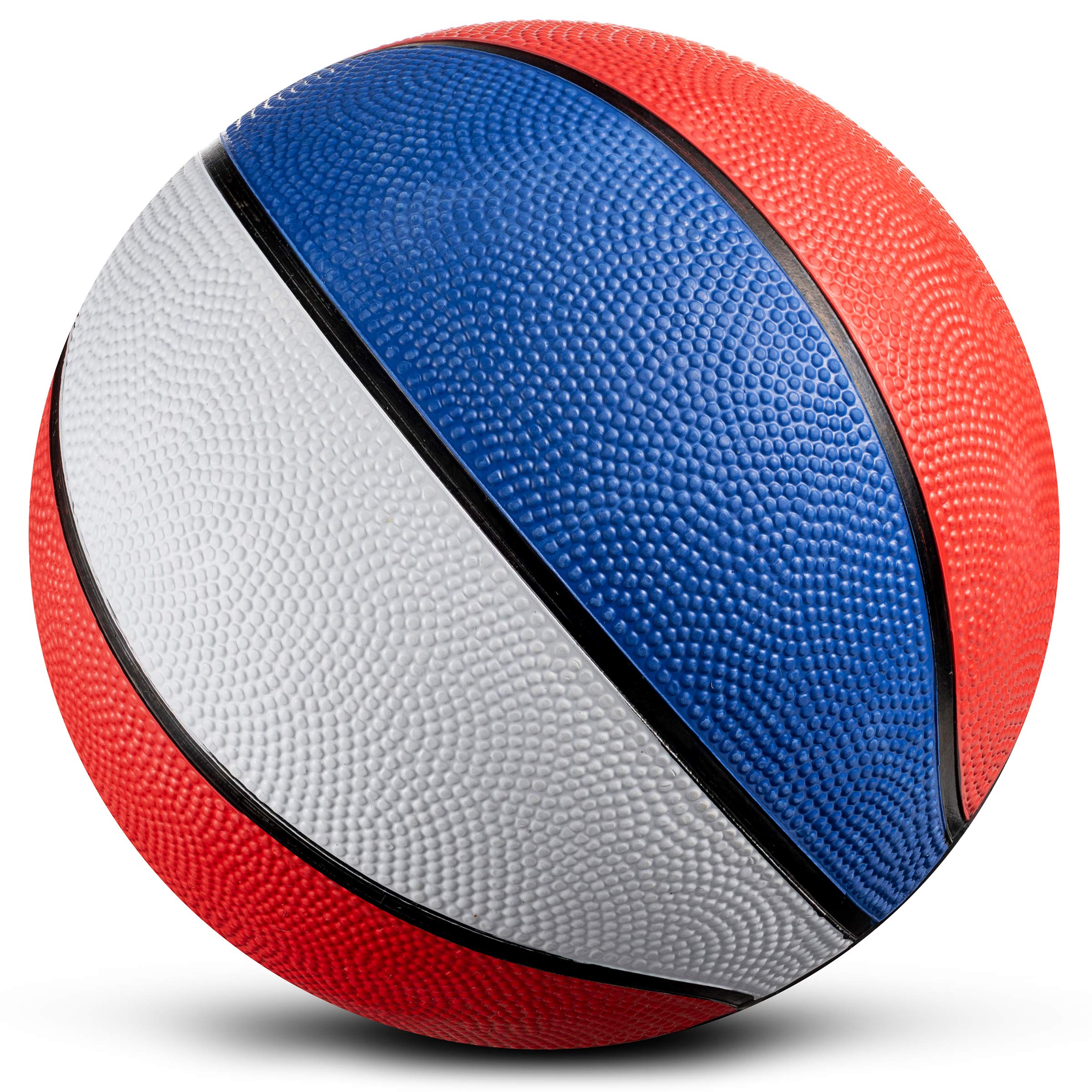 Bedwina Rubber Mini Basketball Balls for Kids 7 Inch, Size 3 Pack of 3 - Pool Basketball for Mini Hoop Outdoor & Indoor