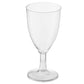 7 oz Plastic Disposable Wine Glasses - (Pack of 25) Clear BPA-Free Plastic Wine Glasses with Stem and Party Drinking Glass Cups for Parties, Weddings, Toasts, Food Samples, Catering, Tastings
