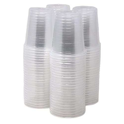 Clear Plastic Cups - Pack of 200 Bulk, 3 oz Disposable Drink Cups, Small Plastic Party Cup for Drinks, Water, Mouthwash, Jello, Juice, Iced Cold Drinks, Shots - BPA-Free Party Supplies by Bedwina