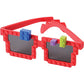 Building Blocks Glasses - Pack of 6 - Block Mania Building Block Glasses with Extra Bricks for Carnival Supplies, Stocking Stuffers and Birthday Party Favors for Kids by Bedwina