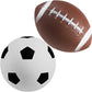 Playground Sports Balls 4 Pack with Pump Includes Soccer Ball, Basketball and Playground