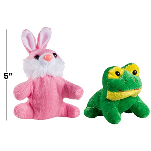 Small Stuffed Animals Assortment - 12 Pack of Mini Plush Animal Toys i –