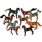 Mini Plastic Horse Toy Figurines - (Pack of 24) 2.5" Tall Plastic Horses Figures for Kids, Pony Gift Playset for Girls and Boys Dioramas, Birthday Party Favors, Cupcake Toppers, and Game Prizes