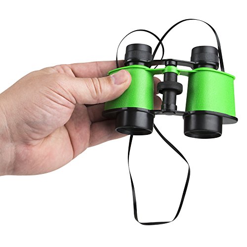 Binoculars for Kids with Neck String 3.5" x 5" (Pack of 6) Bulk Jungle Safari Theme Party Pack Toy Binoculars Favors, and Gifts for Children, Boys and Girls by Bedwina