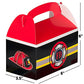 Bedwina Firefighter Party Supplies - (24 Pcs) Fire Chief Firefighter Party Hats (12) and Treat Boxes (12) for Fire Truck Birthday Party Supplies for Kids, Goodie Bags, Party Favors and Decorations