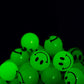 Bulk 144 Glow in The Dark Smile Face Bouncing Balls, Mini Glowing High Bounce Balls, For small game prize, Stocking Stuffer, Party Favor, Gift Bag Filler